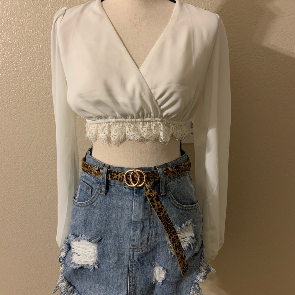 Ivory Sexy Crop Top